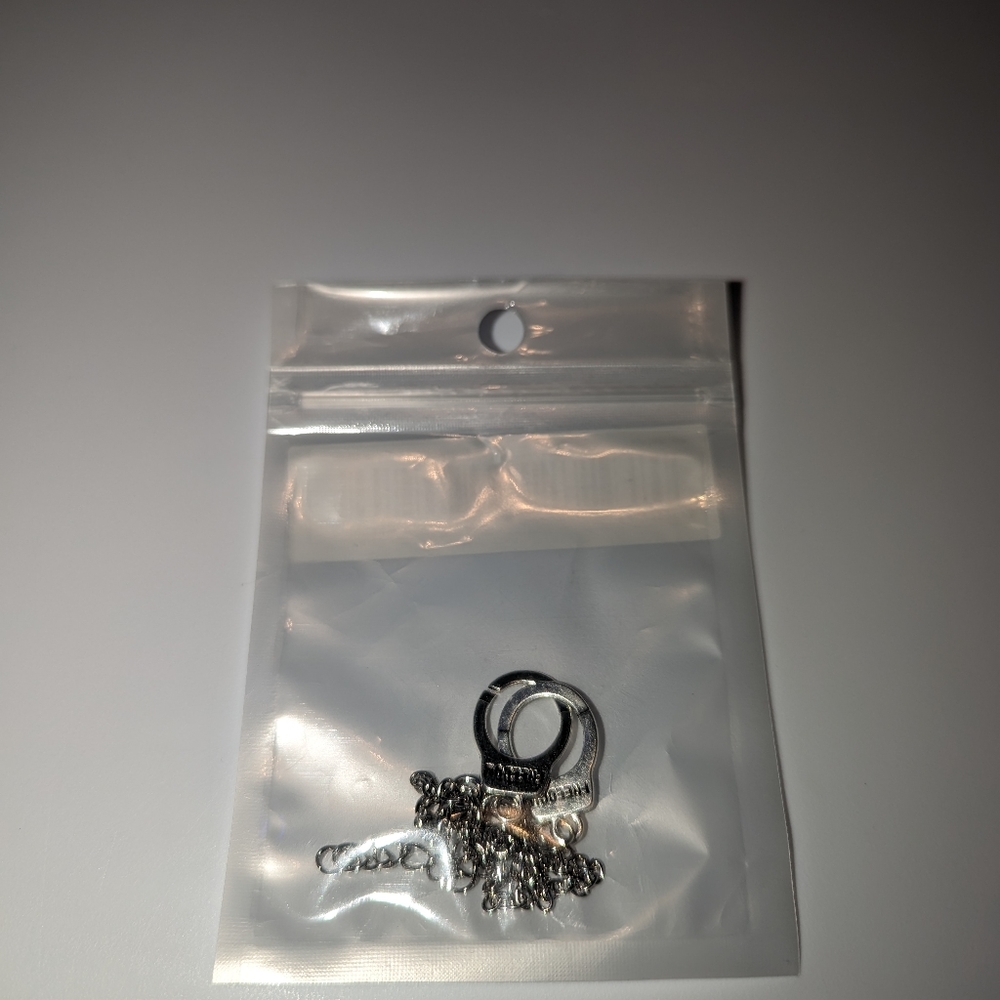 Fashion Handcuffs freedom single layer antique silver ankle bracelet - Picture 8 of 13